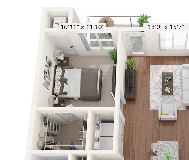 Brighton Oaks_2 Bedroom Floor Plan_2C-ADA